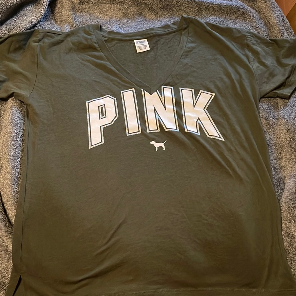 Ladies V neck short sleeve t shirt